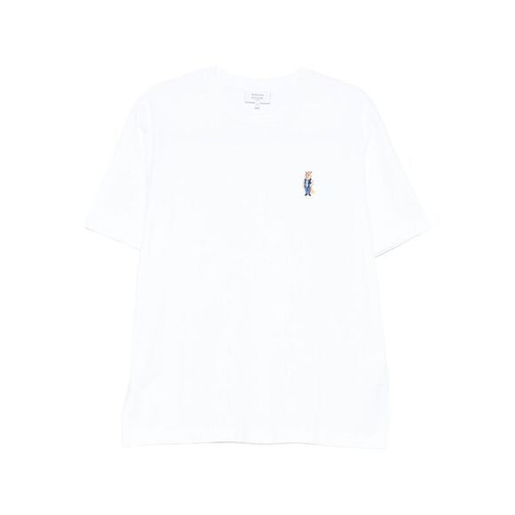 Maison Kitsune' Men Dressed Fox Cotton T-Shirt